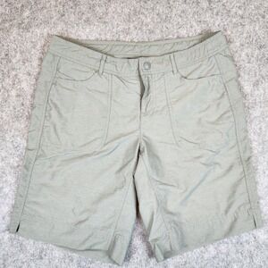 The North Face Horizon Sunnyside Shorts Women 12 Green Hiking Outdoor Gorpcore
